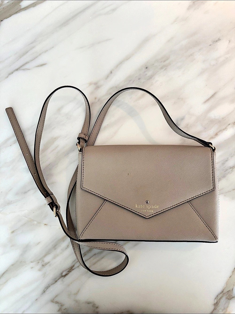 Kate Spade New York Sadie Envelope Crossbody Bag Taupe